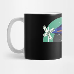 Railroad Crossing Train Lover Railroader Mug